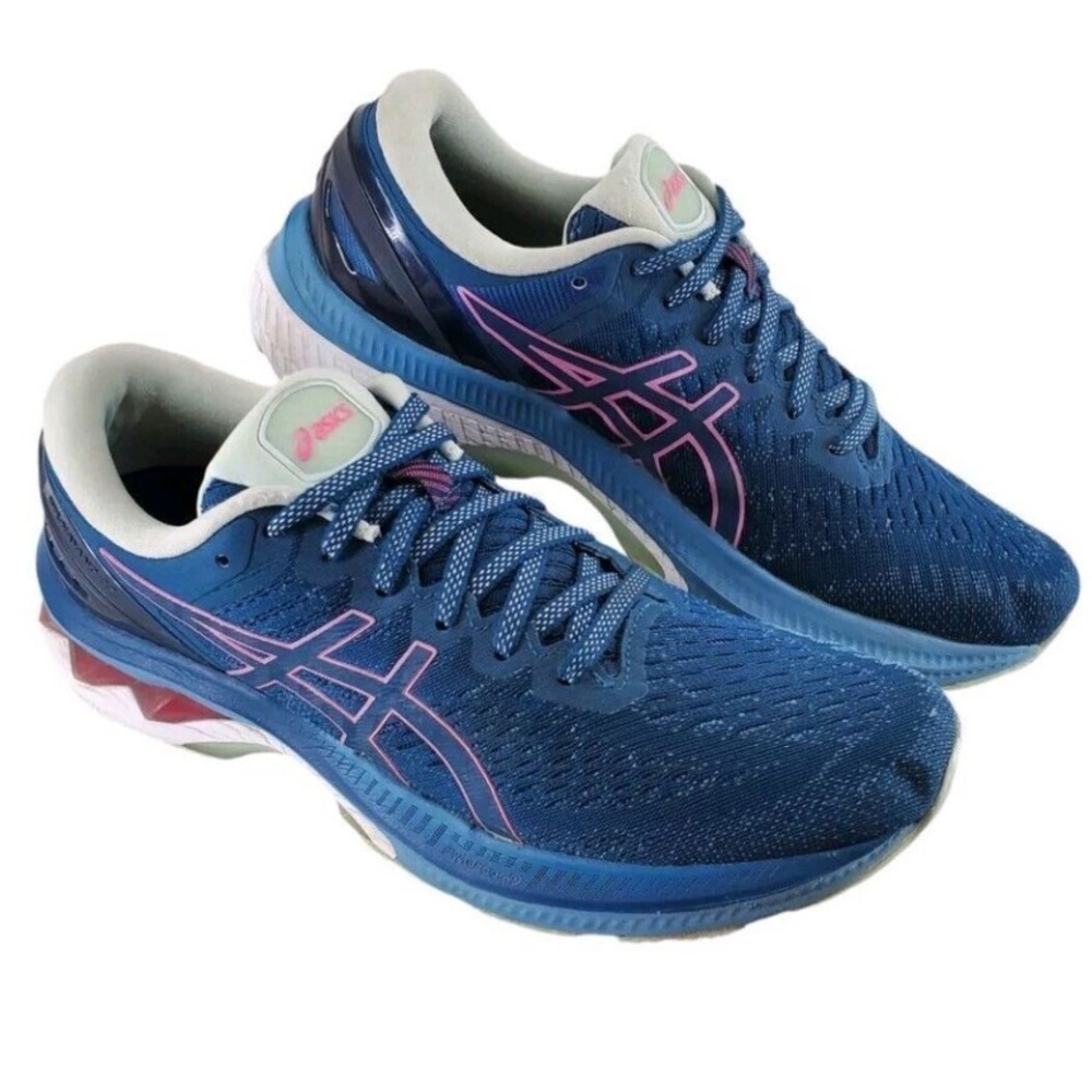 Asics Gel Kayano 27 Shoe Wmns 10 Running Mako Blue Pink Athletic Gym Performance